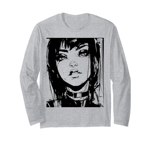Gothic Anime Manga Japan Goth Girl Gruseliges Mädchen Kawaii Langarmshirt Gothic Anime Manga Japan Goth Girl Gruseliges Mädchen Kawaii Langarmshirt von Goth and Emo Designs for Anime Lovers