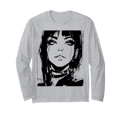 Gothic Anime Manga Japan Goth Girl Gruseliges Mädchen Kawaii Langarmshirt Gothic Anime Manga Japan Goth Girl Gruseliges Mädchen Kawaii Langarmshirt von Goth and Emo Designs for Anime Lovers