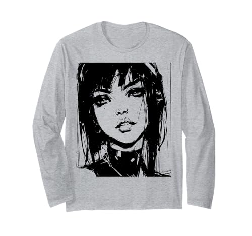 Gothic Anime Manga Japan Goth Girl Gruseliges Mädchen Kawaii Langarmshirt Gothic Anime Manga Japan Goth Girl Gruseliges Mädchen Kawaii Langarmshirt von Goth and Emo Designs for Anime Lovers