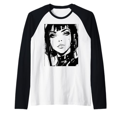 Gothic Anime Manga Japan Goth Girl Gruseliges Mädchen Kawaii Raglan Gothic Anime Manga Japan Goth Girl Gruseliges Mädchen Kawaii Raglan von Goth and Emo Designs for Anime Lovers