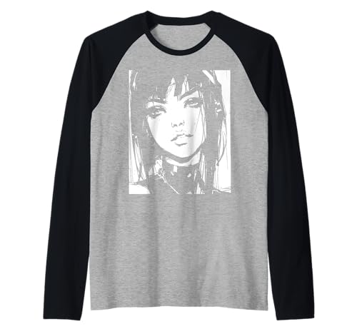 Gothic Anime Manga Japan Goth Girl Gruseliges Mädchen Kawaii Raglan Gothic Anime Manga Japan Goth Girl Gruseliges Mädchen Kawaii Raglan von Goth and Emo Designs for Anime Lovers