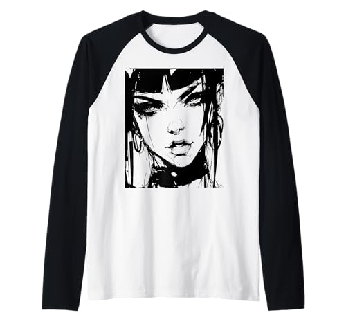 Gothic Anime Manga Japan Goth Girl Gruseliges Mädchen Kawaii Raglan Gothic Anime Manga Japan Goth Girl Gruseliges Mädchen Kawaii Raglan von Goth and Emo Designs for Anime Lovers