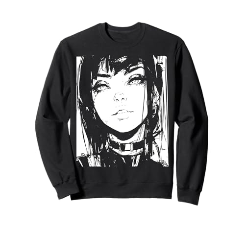 Gothic Anime Manga Japan Goth Girl Gruseliges Mädchen Kawaii Sweatshirt Gothic Anime Manga Japan Goth Girl Gruseliges Mädchen Kawaii Sweatshirt von Goth and Emo Designs for Anime Lovers