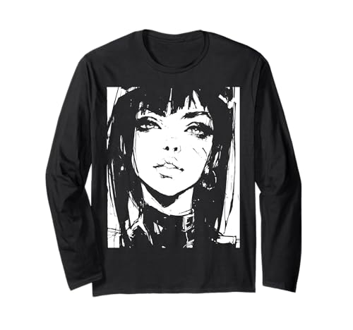 Gothic Anime Manga Japan Goth Girl Japanisch Langarmshirt Gothic Anime Manga Japan Goth Girl Japanisch Langarmshirt von Goth and Emo Designs for Anime Lovers