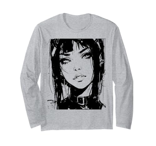 Gothic Anime Manga Japan Goth Girl Japanisch Langarmshirt Gothic Anime Manga Japan Goth Girl Japanisch Langarmshirt von Goth and Emo Designs for Anime Lovers
