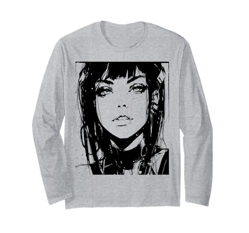 Gothic Anime Manga Japan Goth Girl Japanisch Langarmshirt Gothic Anime Manga Japan Goth Girl Japanisch Langarmshirt von Goth and Emo Designs for Anime Lovers