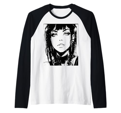 Gothic Anime Manga Japan Goth Girl Japanisch Raglan Gothic Anime Manga Japan Goth Girl Japanisch Raglan von Goth and Emo Designs for Anime Lovers