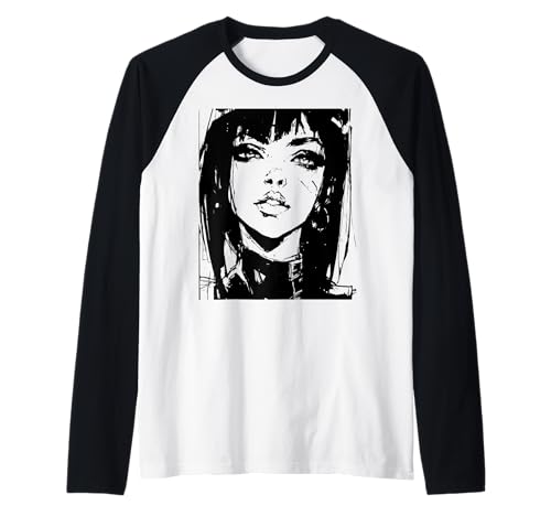 Gothic Anime Manga Japan Goth Girl Japanisch Raglan Gothic Anime Manga Japan Goth Girl Japanisch Raglan von Goth and Emo Designs for Anime Lovers
