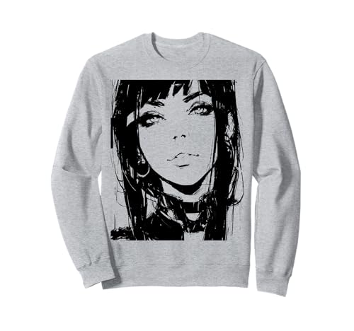 Gothic Anime Manga Japan Goth Girl Japanisch Sweatshirt Gothic Anime Manga Japan Goth Girl Japanisch Sweatshirt von Goth and Emo Designs for Anime Lovers