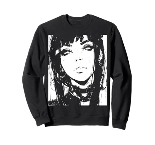 Gothic Anime Manga Japan Goth Girl Japanisch Sweatshirt Gothic Anime Manga Japan Goth Girl Japanisch Sweatshirt von Goth and Emo Designs for Anime Lovers