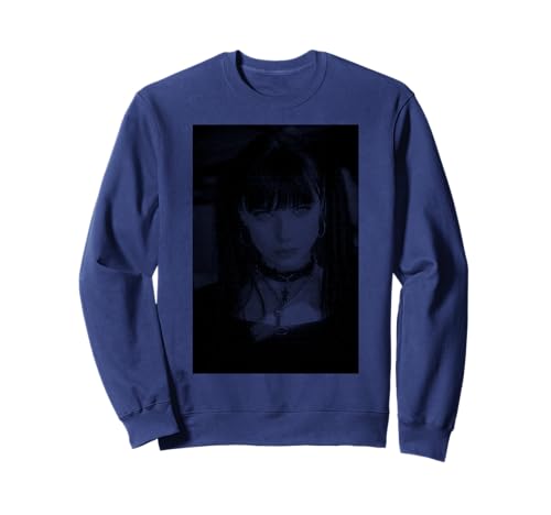Gothic Anime Manga Japan Kawaii Gothic Girl Alt Aesthetic Sweatshirt von Goth and Emo Designs for Anime Lovers