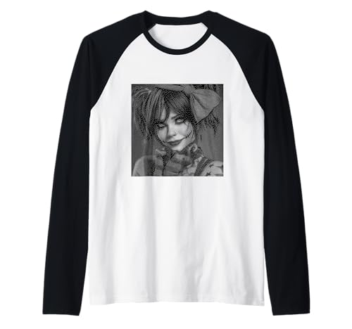 Gothic Creepy Gothic Girl Clown Alt Aesthetic Raglan von Goth and Emo Designs for Anime Lovers