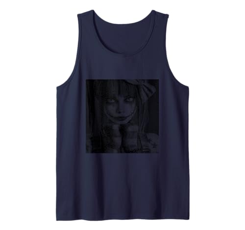 Gothic Creepy Gothic Girl Clown Alt Aesthetic Tank Top von Goth and Emo Designs for Anime Lovers