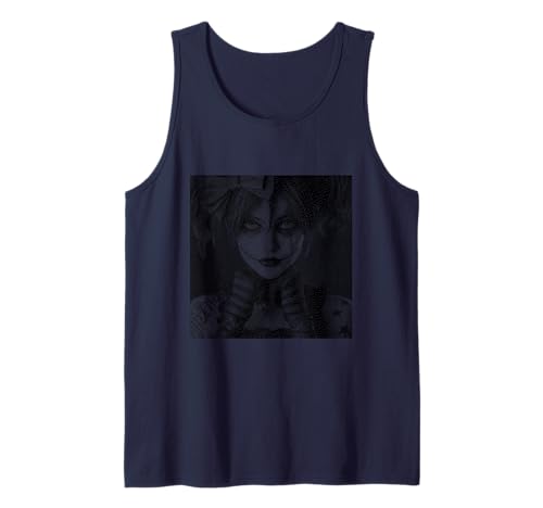 Gothic Creepy Gothic Girl Clown Alt Aesthetic Tank Top von Goth and Emo Designs for Anime Lovers