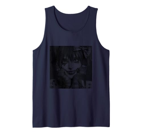 Gothic Creepy Gothic Girl Clown Alt Aesthetic Tank Top von Goth and Emo Designs for Anime Lovers