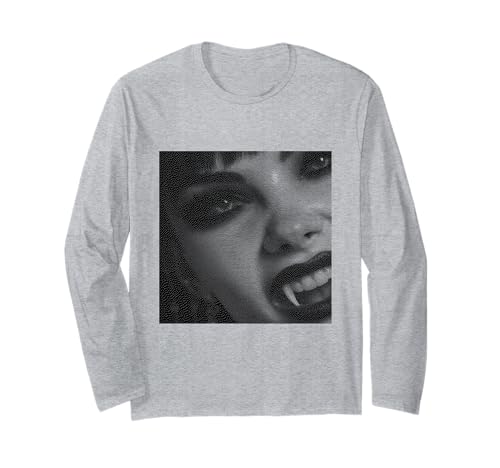 Vampir Gothic Anime Kawaii Goth Girl Alt Aesthetic Langarmshirt von Goth and Emo Designs for Anime Lovers
