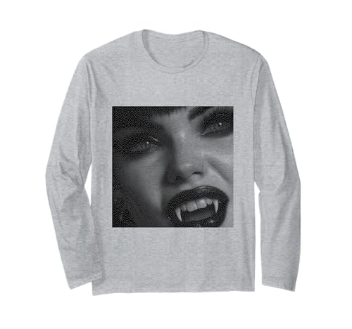 Vampir Gothic Anime Kawaii Goth Girl Alt Aesthetic Langarmshirt von Goth and Emo Designs for Anime Lovers