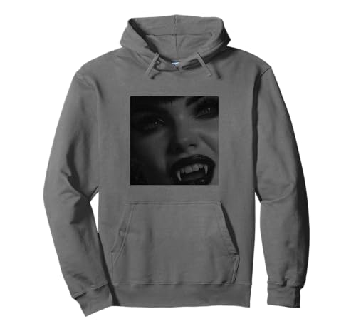 Vampir Gothic Anime Kawaii Goth Girl Alt Aesthetic Pullover Hoodie von Goth and Emo Designs for Anime Lovers
