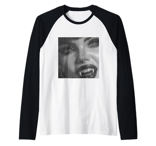 Vampir Gothic Anime Kawaii Goth Girl Alt Aesthetic Raglan von Goth and Emo Designs for Anime Lovers