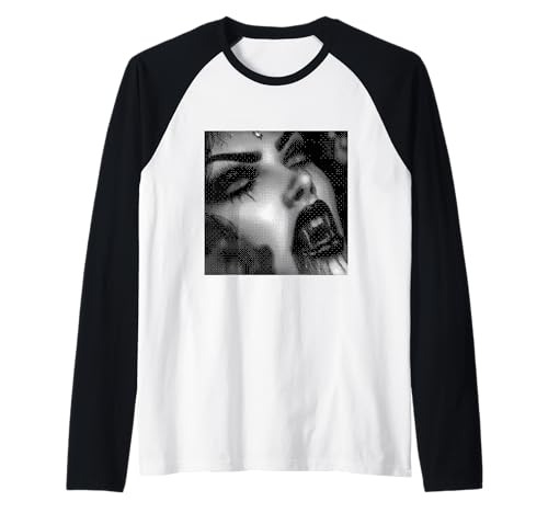 Vampir Gothic Anime Kawaii Goth Girl Alt Aesthetic Raglan Vampir Gothic Anime Kawaii Goth Girl Alt Aesthetic Raglan von Goth and Emo Designs for Anime Lovers