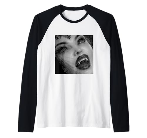 Vampir Gothic Anime Kawaii Goth Girl Alt Aesthetic Raglan von Goth and Emo Designs for Anime Lovers