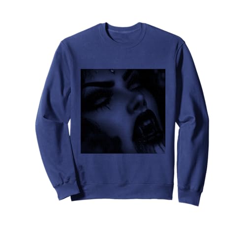 Vampir Gothic Anime Kawaii Goth Girl Alt Aesthetic Sweatshirt von Goth and Emo Designs for Anime Lovers