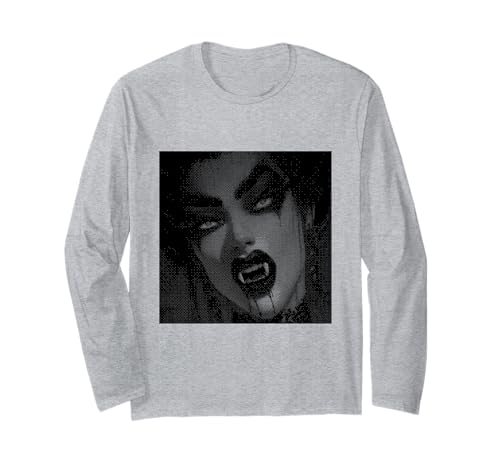 Vampir Gothic Anime Manga Japan Kawaii Goth Girl Alt Langarmshirt von Goth and Emo Designs for Anime Lovers