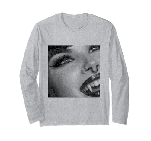 Vampir Gothic Anime Manga Japan Kawaii Goth Girl Alt Langarmshirt von Goth and Emo Designs for Anime Lovers