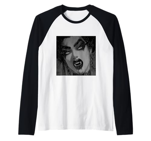 Vampir Gothic Anime Manga Japan Kawaii Goth Girl Alt Raglan von Goth and Emo Designs for Anime Lovers