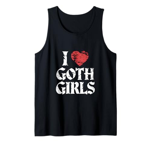 Herren Ich Liebe Goth Girls! Gotische Emo-Ästhetik Tank Top Herren Ich Liebe Goth Girls! Gotische Emo-Ästhetik Tank Top von Goth and Emo Designs