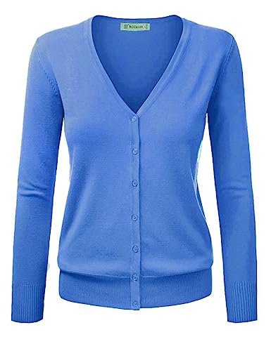 Gothden Damen Basic Strickjacke Fall Spring Button Down Strickjacken Stricken Cardigan von Gothden