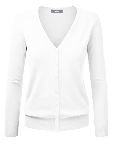 Gothden Damen Basic Strickjacke Spring Button Down Strickjacken Stricken Cardigan von Gothden