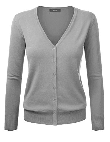 Gothden Damen Basic Strickjacke Spring Button Down Strickjacken Stricken Cardigan von Gothden