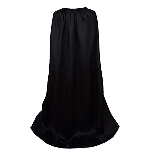 Gothden Unisex Erwachsene Langer Umhang in voller Länge Robe Umhang für Weihnachten Halloween Cosplay Verkleiden Kostüm Party, schwarz, Medium von Gothden