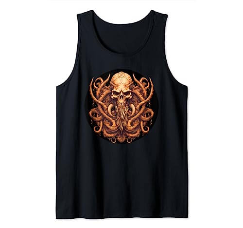 Ocean Gothic Kraken Legacy und Skulls für Damen und Herren Tank Top Ocean Gothic Kraken Legacy und Skulls für Damen und Herren Tank Top von Gothic Fantasy Gift Ideas Goth T Boy and Girl