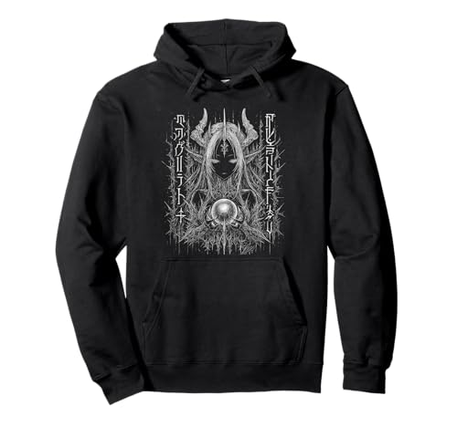 Cybersigilism Waifu - Hexe Anime Girl Grunge Pullover Hoodie von Gothic Grunge Anime Girl Apparel