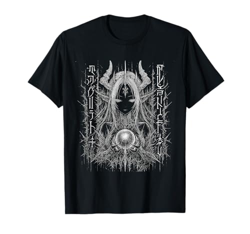 Cybersigilism Waifu - Hexe Anime Girl Grunge T-Shirt von Gothic Grunge Anime Girl Apparel