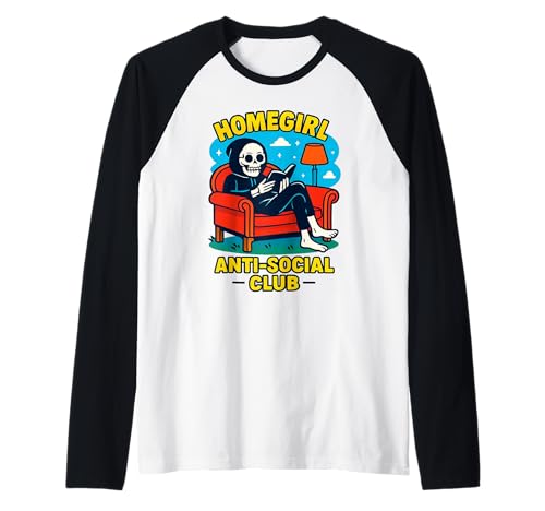 Lustiger Halloween-Gothic-Leseschüler für Mädchen und Raglan Lustiger Halloween-Gothic-Leseschüler für Mädchen und Raglan von Gothic Horror Book Movie Film Genre Halloween