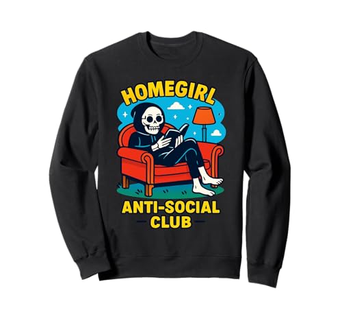 Lustiger Halloween-Gothic-Leseschüler für Mädchen und Sweatshirt von Gothic Horror Book Movie Film Genre Halloween