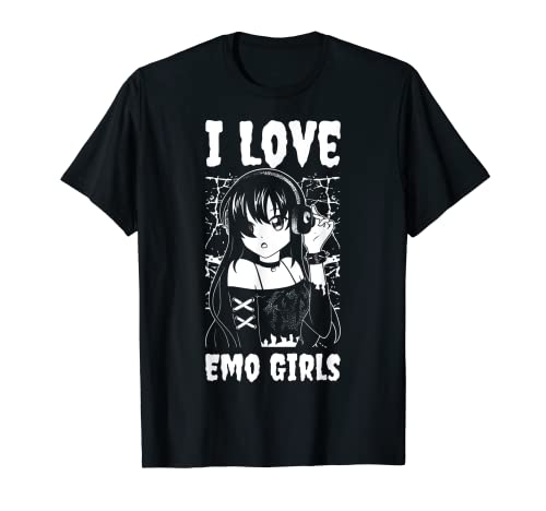 I Love Emo Girls T-Shirt von Gothic Kleidung
