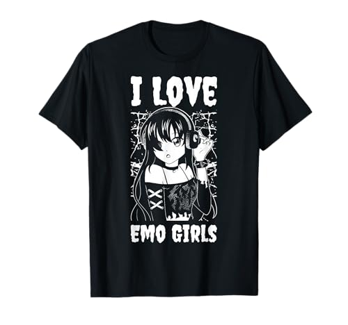 I Love Emo Girls T-Shirt von Gothic Kleidung