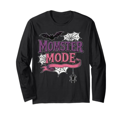 Momster Mode Gruseliges Halloween-Kostüm Mama Langarmshirt Momster Mode Gruseliges Halloween-Kostüm Mama Langarmshirt von Gothic Mom Aesthetic Trick or Treat Halloween