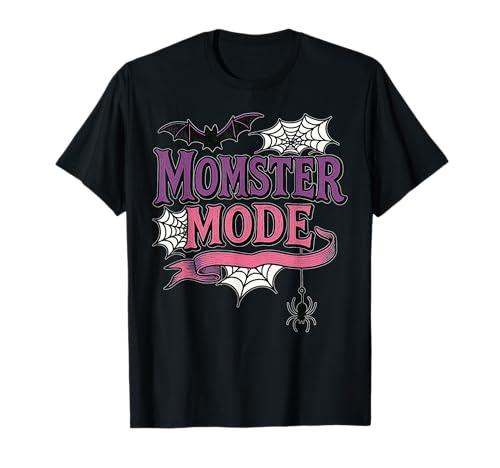 Momster Mode Gruseliges Halloween-Kostüm Mama T-Shirt Momster Mode Gruseliges Halloween-Kostüm Mama T-Shirt von Gothic Mom Aesthetic Trick or Treat Halloween