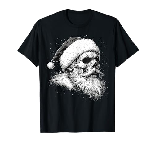 Gothic Santa Skull design - Herren & Damen T-Shirt, Schwarz, S, Cartoon, Totenkopf-Weihnachten-Design, Kurze Ärmel, Unisex-Jugendliche Gothic Santa Skull design - Herren & Damen T-Shirt, Schwarz, S, Cartoon, Totenkopf-Weihnachten-Design, Kurze Ärmel, Unisex-Jugendliche von Gothic Santa Skull design