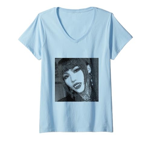 Damen Gothic Vampir Girl Cute Emo Goth Aesthetic T-Shirt mit V-Ausschnitt Damen Gothic Vampir Girl Cute Emo Goth Aesthetic T-Shirt mit V-Ausschnitt von Gothic Vampire Girl for Goth Girls and Goth Mommy