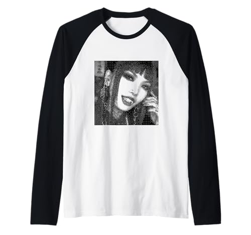 Gothic Vampir Girl Cute Emo Goth Aesthetic Raglan Gothic Vampir Girl Cute Emo Goth Aesthetic Raglan von Gothic Vampire Girl for Goth Girls and Goth Mommy