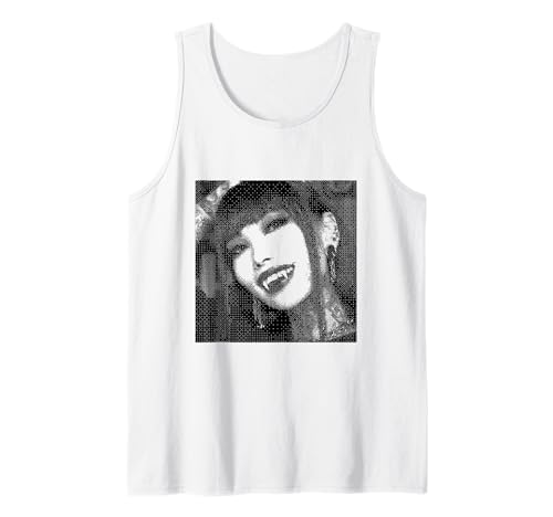 Gothic Vampir Girl Cute Emo Goth Aesthetic Tank Top Gothic Vampir Girl Cute Emo Goth Aesthetic Tank Top von Gothic Vampire Girl for Goth Girls and Goth Mommy