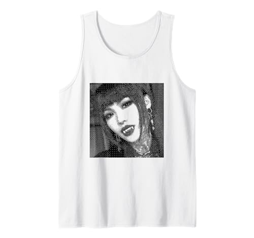 Gothic Vampir Girl Cute Emo Goth Aesthetic Tank Top Gothic Vampir Girl Cute Emo Goth Aesthetic Tank Top von Gothic Vampire Girl for Goth Girls and Goth Mommy