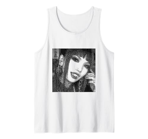 Gothic Vampir Girl Cute Emo Goth Aesthetic Tank Top Gothic Vampir Girl Cute Emo Goth Aesthetic Tank Top von Gothic Vampire Girl for Goth Girls and Goth Mommy