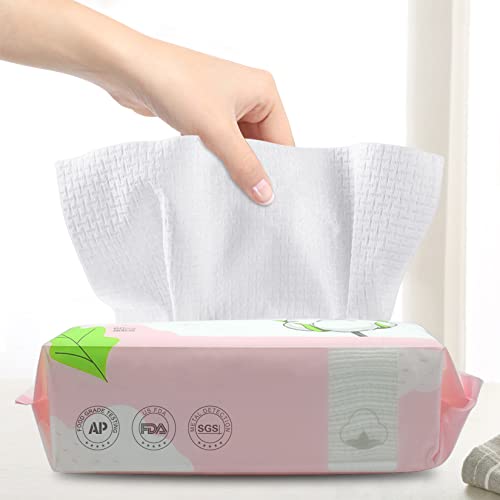 GothicBride Trockene Pflegetücher Weiches Handtuch 100% US-Baumwolle Einweg Gesichtstuch Trockene Tücher Geeignet für Empfindliche Trockene Haut Weiche Pflegetücher(1 Paket-60 Stücke)… von GothicBride